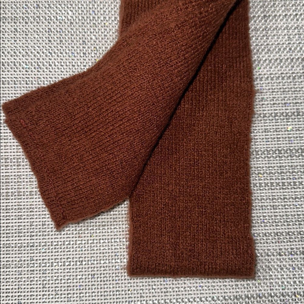 ASOS Rust Brown Knit Belt for a Cardigan Pictured - Picture 3 of 5